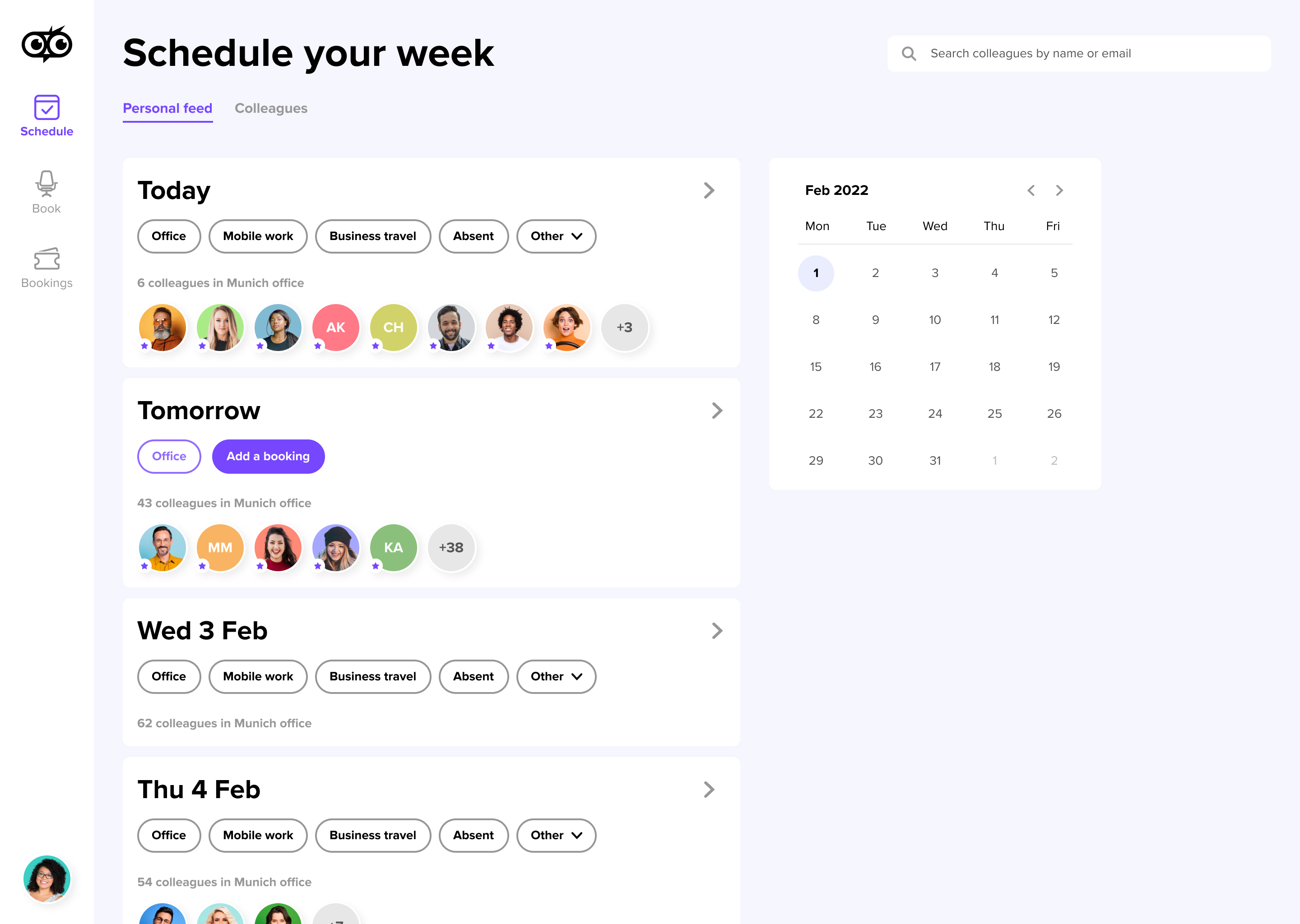 How to set your schedule for the week deskbird