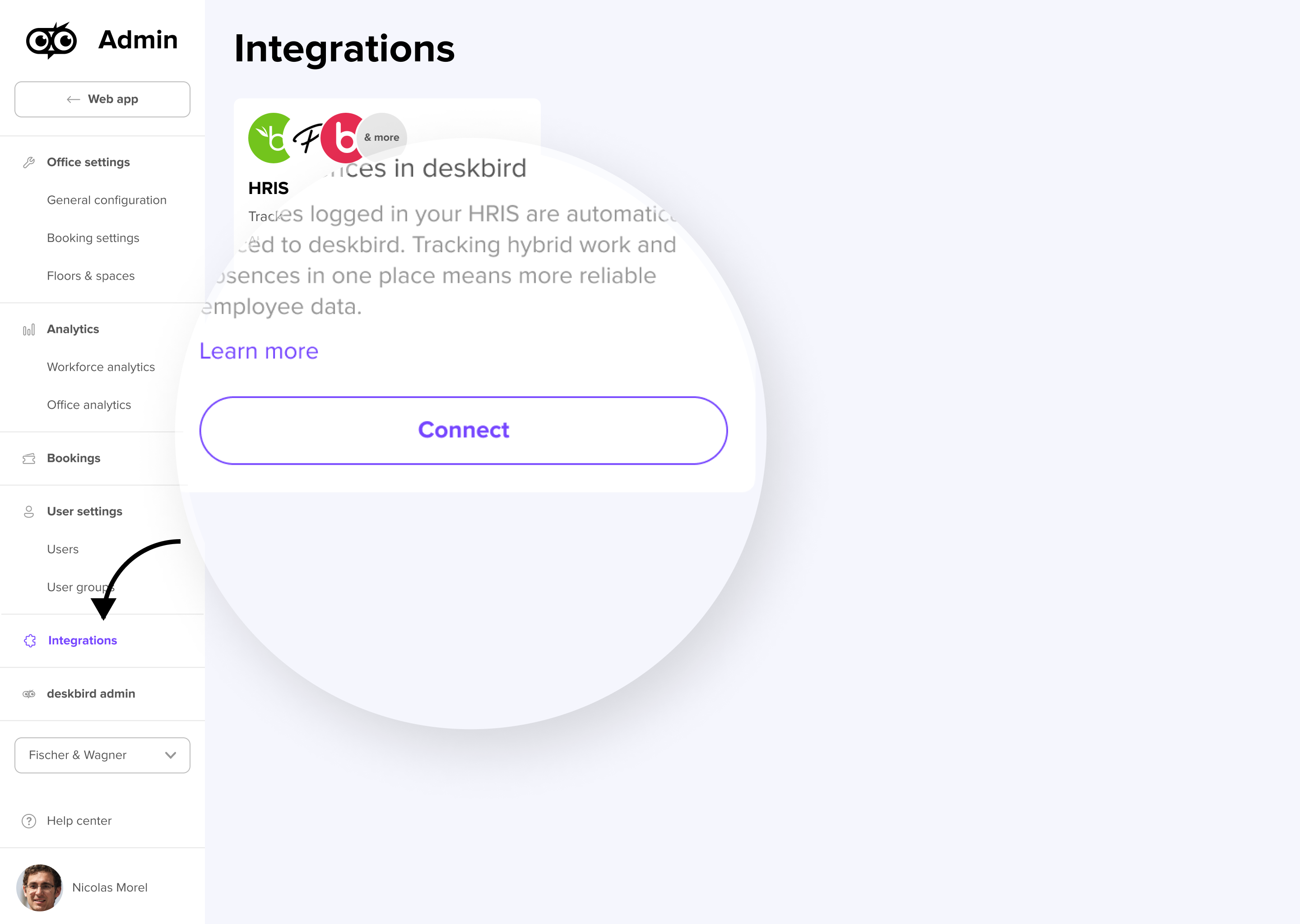 Dialogo Configurazione HRIS